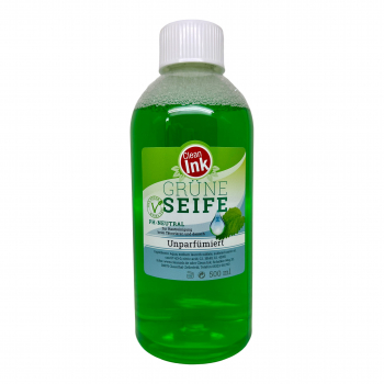 Clean Ink Green Soap to spray, 500 ml Grüne Seife Flüssigseife zur Hautreinigung während des Tätowierens
